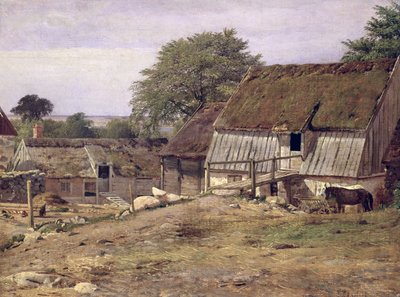 Ein Bauernhaus in Schweden, 1834 von Louis Gurlitt